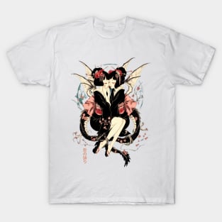 Two Geishas Kissing Graphic T-Shirt 22 T-Shirt